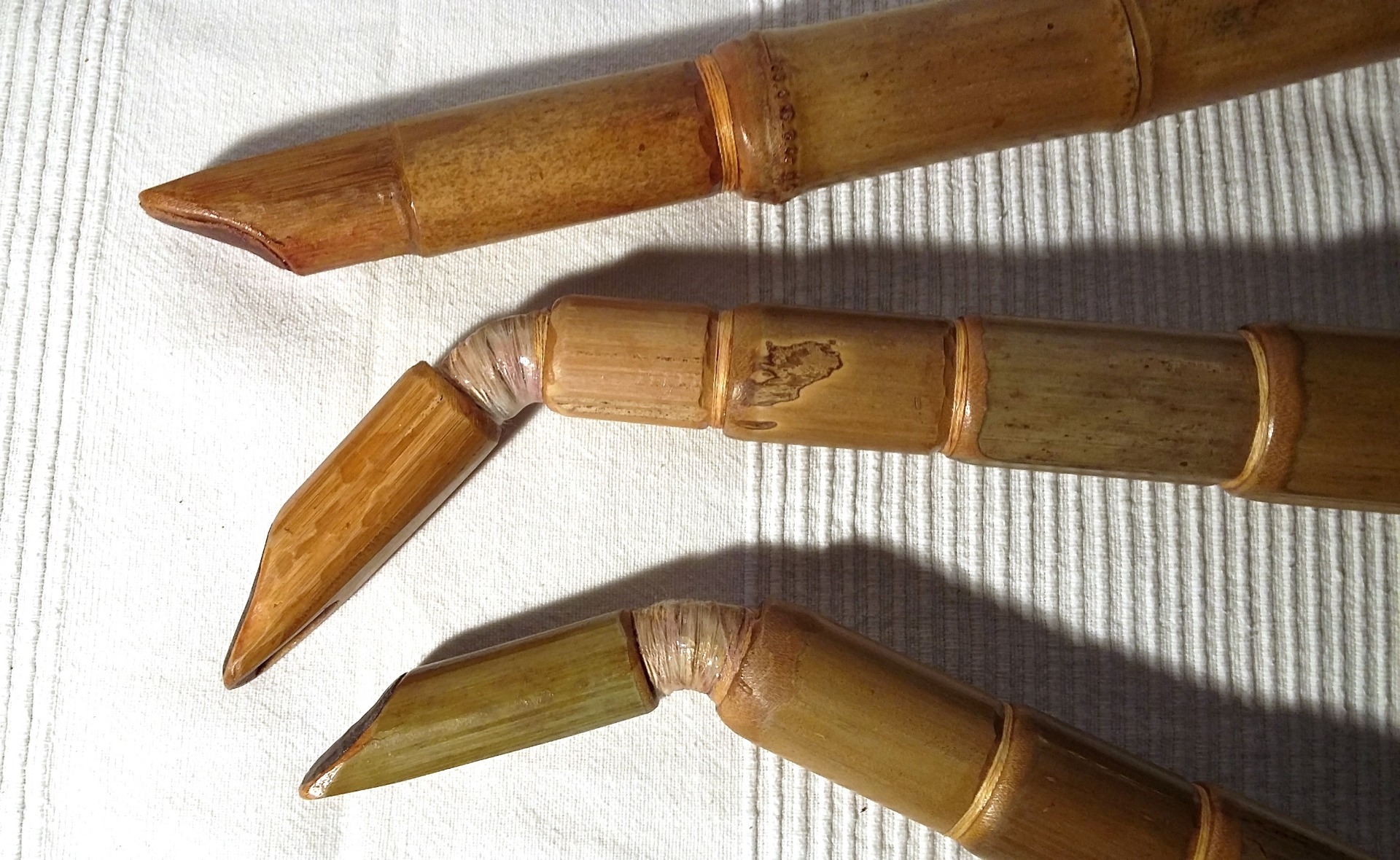 Bamboo Mouthpiece. Bambusmundstücke